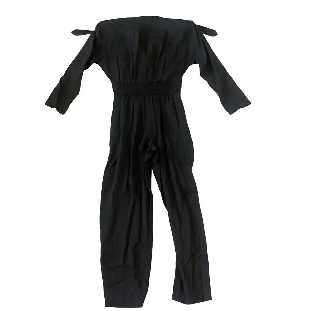 Vintage 80s Black and Gold Jumpsuit - Picture 5 of 9